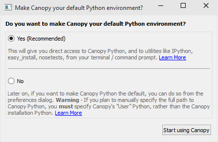 python-environment-enthought-canopy-default